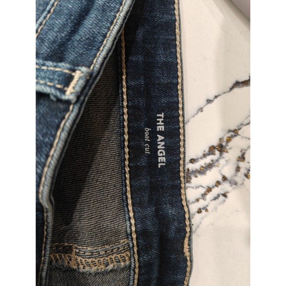 AG Adriano Goldschmied The Angel Jeans Womens 32R Blue Bootcut Flare Denim USA - Picture 10 of 14